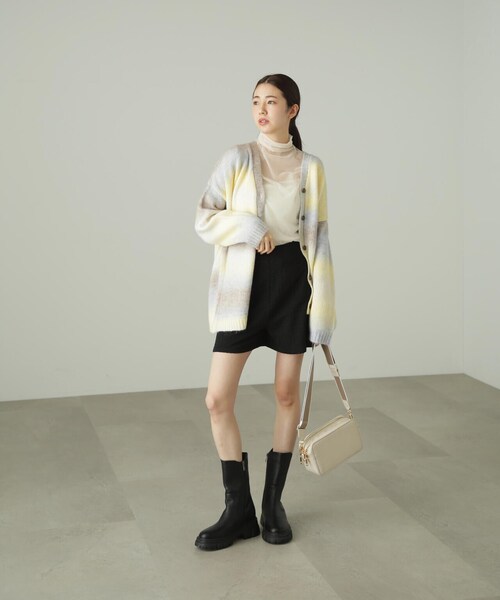 FREE'S MART（フリーズマート）の「グラデーションボーダールーズニットカーディガン（カーディガン/ボレロ・レディース・イエロー/ライトグリーン・FREE）」の12枚目の写真