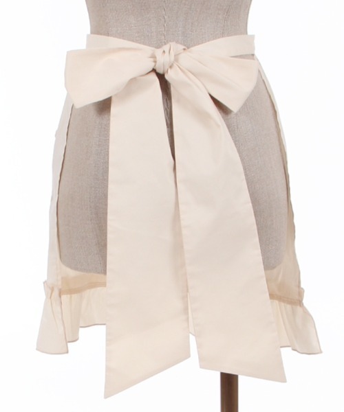 axes femme（アクシーズファム）の「苺刺繍ハーフエプロン（エプロン・レディース・キナリ/ワイン/ホワイト・MEDIUM）」の18枚目の写真