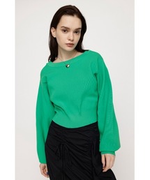 2WAY C/N CROPPED KNIT C/D 2ウェイ クルーネック クロップド丈 ニット カーディガン