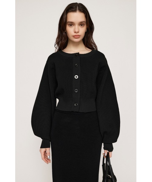 SLY(スライ)の「2WAY C/N CROPPED KNIT C/D 2ウェイ クルーネック クロップド丈 ニット カーディガン(カーディガン/ボレロ・レディース・アイボリー/ブルー/ブラック/オレンジ/グリーン・FREE)」の12枚目の写真