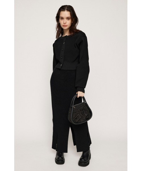 SLY(スライ)の「2WAY C/N CROPPED KNIT C/D 2ウェイ クルーネック クロップド丈 ニット カーディガン(カーディガン/ボレロ・レディース・アイボリー/ブルー/ブラック/オレンジ/グリーン・FREE)」の13枚目の写真