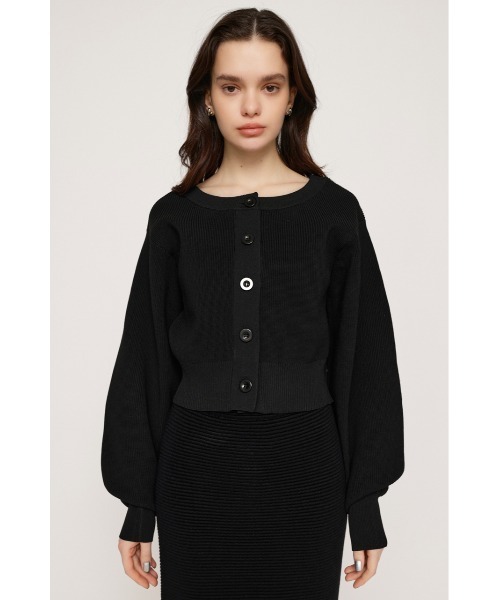 SLY(スライ)の「2WAY C/N CROPPED KNIT C/D 2ウェイ クルーネック クロップド丈 ニット カーディガン(カーディガン/ボレロ・レディース・アイボリー/ブルー/ブラック/オレンジ/グリーン・FREE)」の14枚目の写真