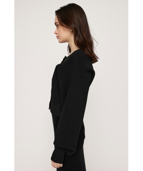 SLY(スライ)の「2WAY C/N CROPPED KNIT C/D 2ウェイ クルーネック クロップド丈 ニット カーディガン(カーディガン/ボレロ・レディース・アイボリー/ブルー/ブラック/オレンジ/グリーン・FREE)」の15枚目の写真