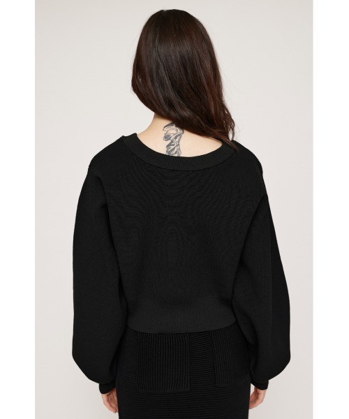 SLY(スライ)の「2WAY C/N CROPPED KNIT C/D 2ウェイ クルーネック クロップド丈 ニット カーディガン(カーディガン/ボレロ・レディース・アイボリー/ブルー/ブラック/オレンジ/グリーン・FREE)」の16枚目の写真