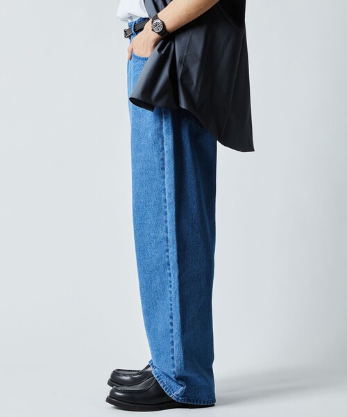 セール】限定展開 ワイドストレート デニムパンツ（デニムパンツ
