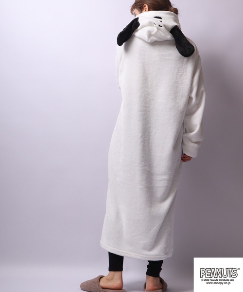 PEANUTS（ピーナッツ）の「PEANUTS スヌーピー コスプレ 着る毛布（ルームウェア/パジャマ・レディース・ホワイト・M/L）」の11枚目の写真
