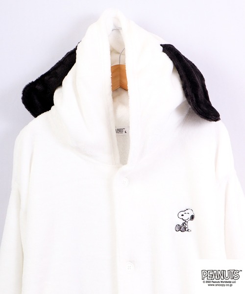PEANUTS（ピーナッツ）の「PEANUTS スヌーピー コスプレ 着る毛布（ルームウェア/パジャマ・レディース・ホワイト・M/L）」の4枚目の写真