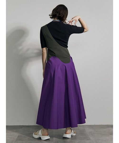 UN3D.（アンスリード）の「ウェーブラインワンショルダースカート（スカート・レディース・ブラック/パープル/グリーン・40/38/36）」の16枚目の写真