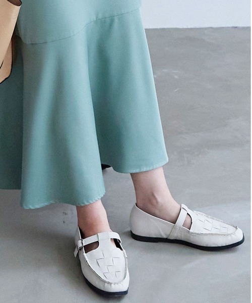 編み込みTストラップローファー（ローファー）｜KOBE LETTUCE