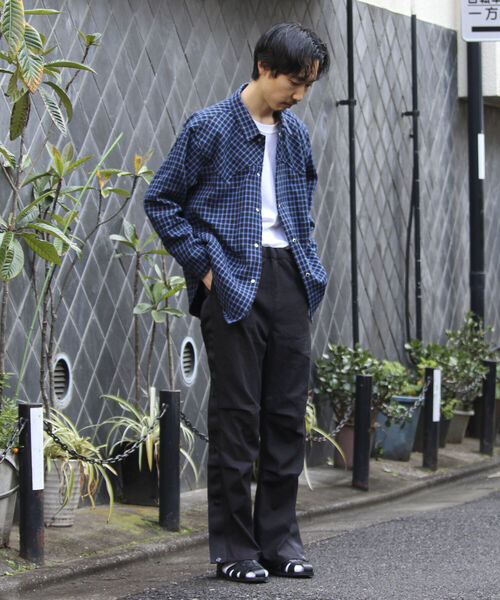 GLOSTER(グロスター)の「【GLOSTER/グロスター】ウエスタンチェックシャツ カットオフ USED加工 スナップボタン(シャツ/ブラウス・メンズ・ブルー系その他・M/L)」の5枚目の写真