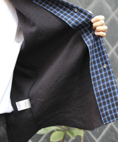 GLOSTER(グロスター)の「【GLOSTER/グロスター】ウエスタンチェックシャツ カットオフ USED加工 スナップボタン(シャツ/ブラウス・メンズ・ブルー系その他・M/L)」の19枚目の写真