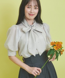 NOELA | シャイニーロゴドットブラウス(シャツ/ブラウス)