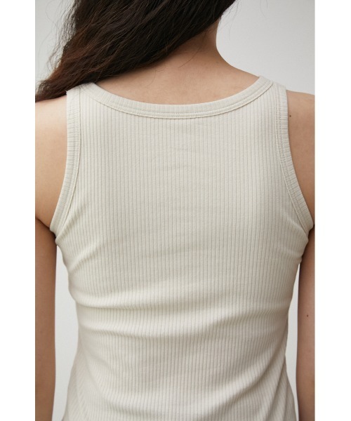 AZUL by moussy（アズールバイマウジー）の「A/B AMERICAN SLEEVE TANK TOP/アズールベーシックアメリカンスリーブタンクトップ（タンクトップ・レディース・ライム/ブラック/アイボリー・MEDIUM/SMALL）」の10枚目の写真