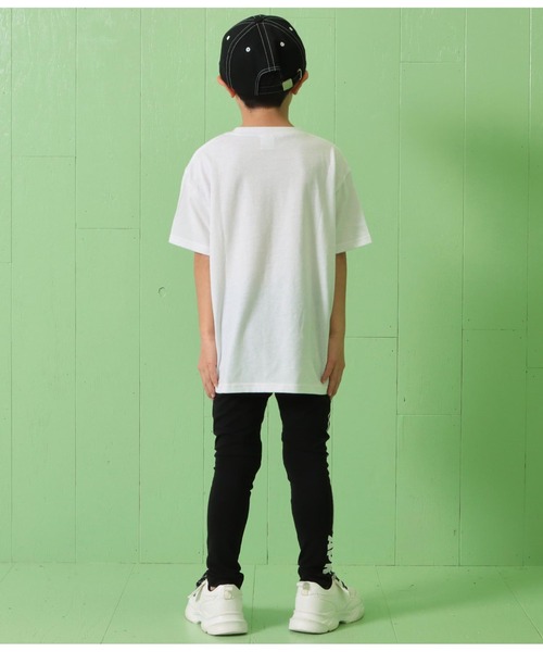 ANAP kids（アナップキッズ）の「APKロゴTシャツ+レギンスセット（Tシャツ/カットソー・キッズ・ホワイト/グレー/ブラック・130cm/120cm/110cm）」の16枚目の写真