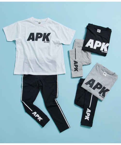 ANAP kids（アナップキッズ）の「APKロゴTシャツ+レギンスセット（Tシャツ/カットソー・キッズ・ホワイト/グレー/ブラック・130cm/120cm/110cm）」の19枚目の写真
