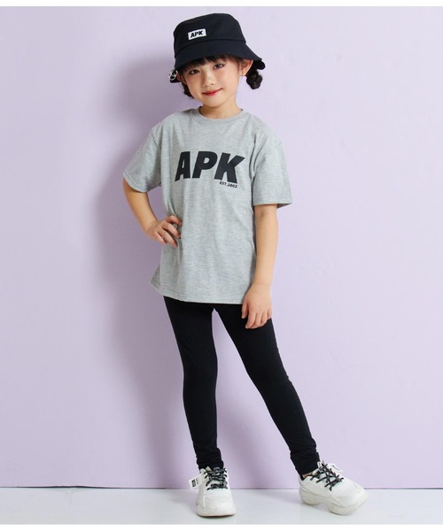 ANAP kids（アナップキッズ）の「APKロゴTシャツ+レギンスセット（Tシャツ/カットソー・キッズ・ホワイト/グレー/ブラック・130cm/120cm/110cm）」の12枚目の写真