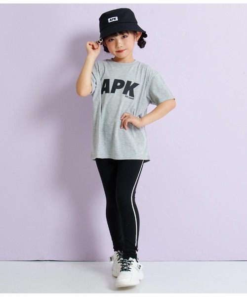 ANAP kids（アナップキッズ）の「APKロゴTシャツ+レギンスセット（Tシャツ/カットソー・キッズ・ホワイト/グレー/ブラック・130cm/120cm/110cm）」の14枚目の写真