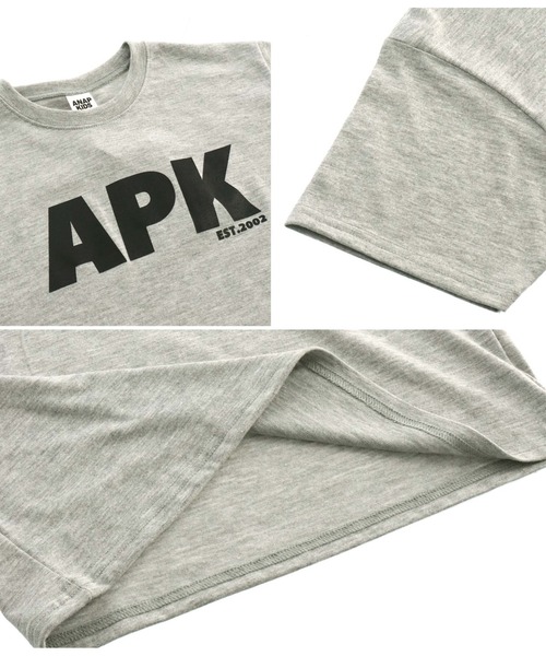 ANAP kids（アナップキッズ）の「APKロゴTシャツ+レギンスセット（Tシャツ/カットソー・キッズ・ホワイト/グレー/ブラック・130cm/120cm/110cm）」の20枚目の写真