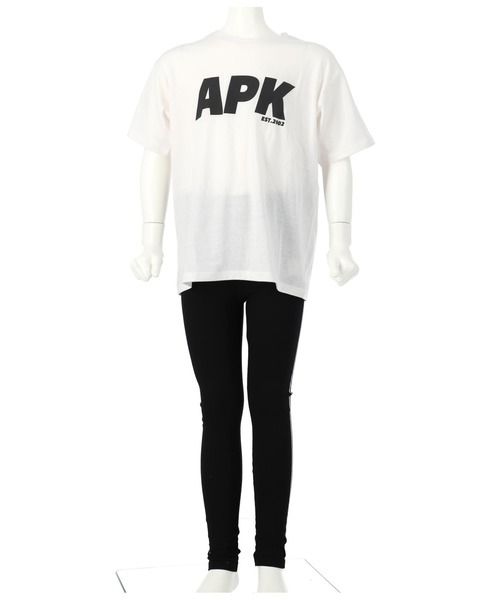 ANAP kids（アナップキッズ）の「APKロゴTシャツ+レギンスセット（Tシャツ/カットソー・キッズ・ホワイト/グレー/ブラック・130cm/120cm/110cm）」の10枚目の写真
