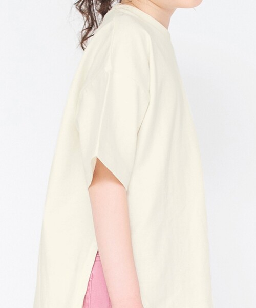 BRANSHES（ブランシェス）の「ビックシルエットTシャツ（Tシャツ/カットソー・キッズ・キャメル/アイボリー/ライトグリーン/ピンク/ブラック/その他・100/120/130/140/160/150/110）」の20枚目の写真