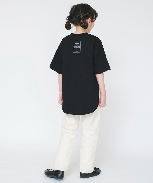 BRANSHES（ブランシェス）の「ビックシルエットTシャツ（Tシャツ/カットソー・キッズ・キャメル/アイボリー/ライトグリーン/ピンク/ブラック/その他・100/120/130/140/160/150/110）」の7枚目の写真