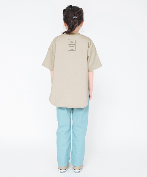 BRANSHES（ブランシェス）の「ビックシルエットTシャツ（Tシャツ/カットソー・キッズ・キャメル/アイボリー/ライトグリーン/ピンク/ブラック/その他・100/120/130/140/160/150/110）」の12枚目の写真