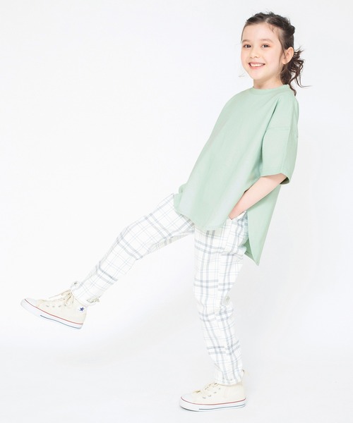 BRANSHES（ブランシェス）の「ビックシルエットTシャツ（Tシャツ/カットソー・キッズ・キャメル/アイボリー/ライトグリーン/ピンク/ブラック/その他・100/120/130/140/160/150/110）」の10枚目の写真