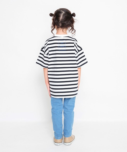 BRANSHES（ブランシェス）の「ビックシルエットTシャツ（Tシャツ/カットソー・キッズ・キャメル/アイボリー/ライトグリーン/ピンク/ブラック/その他・100/120/130/140/160/150/110）」の16枚目の写真