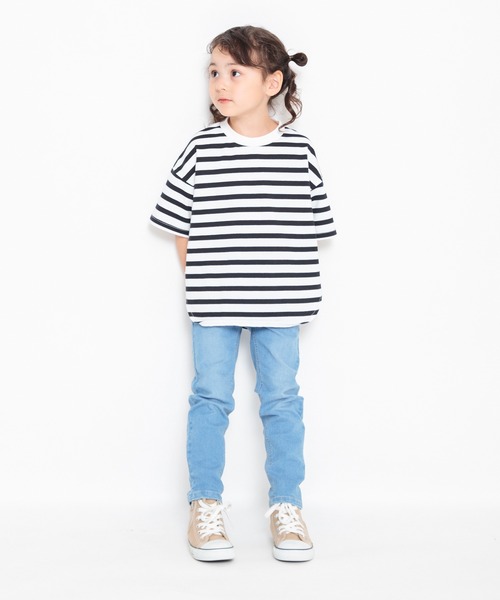 BRANSHES（ブランシェス）の「ビックシルエットTシャツ（Tシャツ/カットソー・キッズ・キャメル/アイボリー/ライトグリーン/ピンク/ブラック/その他・100/120/130/140/160/150/110）」の14枚目の写真