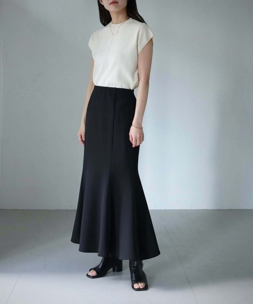 cheriella（シェリエラ）の「【cheriella】WEB限定ベーシックサマーニット４（ニット/セーター・レディース・ブルー/ブラック/カーキ/アイボリー/マスタード/チャコールグレー/グレイッシュベージュ/ブルーグリーン/ワイン・M）」の14枚目の写真