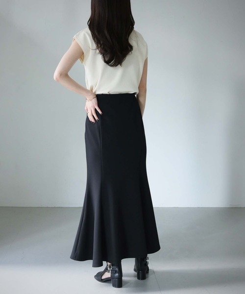 cheriella（シェリエラ）の「【cheriella】WEB限定ベーシックサマーニット４（ニット/セーター・レディース・ブルー/ブラック/カーキ/アイボリー/マスタード/チャコールグレー/グレイッシュベージュ/ブルーグリーン/ワイン・M）」の15枚目の写真