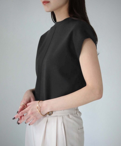 cheriella（シェリエラ）の「【cheriella】WEB限定ベーシックサマーニット４（ニット/セーター・レディース・ブルー/ブラック/カーキ/アイボリー/マスタード/チャコールグレー/グレイッシュベージュ/ブルーグリーン/ワイン・M）」の17枚目の写真