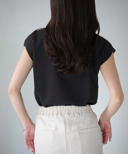 cheriella（シェリエラ）の「【cheriella】WEB限定ベーシックサマーニット４（ニット/セーター・レディース・ブルー/ブラック/カーキ/アイボリー/マスタード/チャコールグレー/グレイッシュベージュ/ブルーグリーン/ワイン・M）」の18枚目の写真