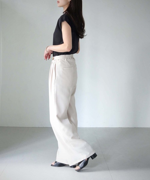 cheriella（シェリエラ）の「【cheriella】WEB限定ベーシックサマーニット４（ニット/セーター・レディース・ブルー/ブラック/カーキ/アイボリー/マスタード/チャコールグレー/グレイッシュベージュ/ブルーグリーン/ワイン・M）」の20枚目の写真