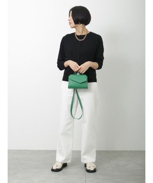 Lugnoncure(ルノンキュール)の「5ポケットデニムパンツ(デニムパンツ・レディース・ブラック/オフホワイト/ネイビー・MEDIUM/LARGE/SMALL)」の6枚目の写真