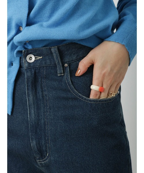 Lugnoncure(ルノンキュール)の「5ポケットデニムパンツ(デニムパンツ・レディース・ブラック/オフホワイト/ネイビー・MEDIUM/LARGE/SMALL)」の18枚目の写真