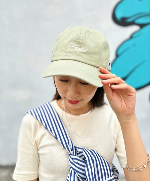 Champion(チャンピオン)の「champion / ウォッシュツイル入キャップ / CMP-181-0062(キャップ・レディース・アイボリー/ブラック/ベージュ/ミント・ONESIZE)」の6枚目の写真