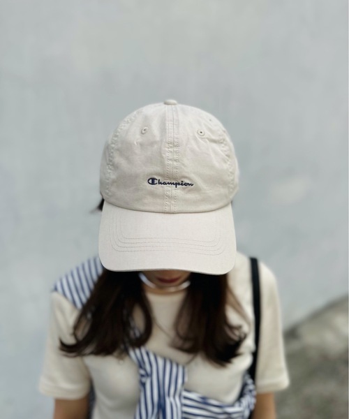 Champion(チャンピオン)の「champion / ウォッシュツイル入キャップ / CMP-181-0062(キャップ・レディース・アイボリー/ブラック/ベージュ/ミント・ONESIZE)」の7枚目の写真
