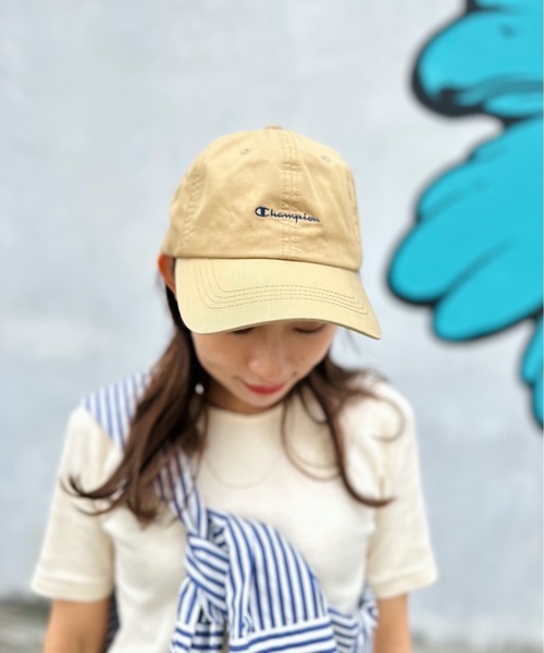 Champion(チャンピオン)の「champion / ウォッシュツイル入キャップ / CMP-181-0062(キャップ・レディース・アイボリー/ブラック/ベージュ/ミント・ONESIZE)」の8枚目の写真