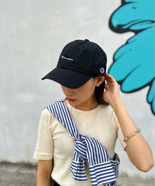 Champion(チャンピオン)の「champion / ウォッシュツイル入キャップ / CMP-181-0062(キャップ・レディース・アイボリー/ブラック/ベージュ/ミント・ONESIZE)」の9枚目の写真