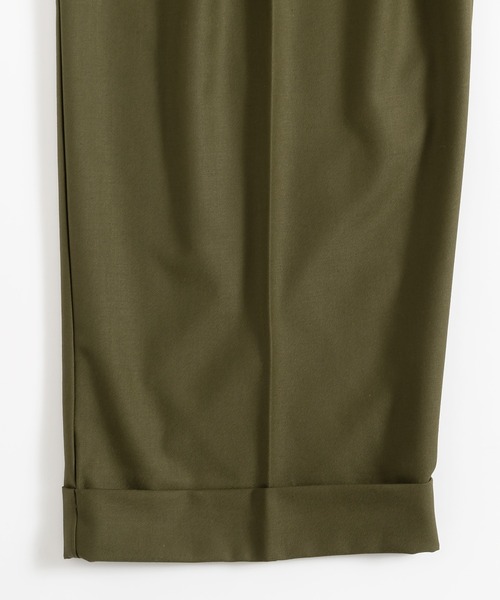 MUHET（ミュエータ）の「タックストレートパンツ（スラックス・レディース・カーキ/グレー/ブラウン/イエロー・X-LARGE/SMALL/MEDIUM）」の14枚目の写真