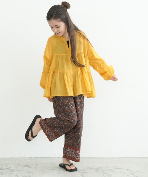 coca(coca)(コカ)の「キッズ 親子お揃いヴィンテージポリエスニック柄パンツ(その他パンツ・キッズ・チャコール/カーキ・100/110/120/130/140)」の11枚目の写真