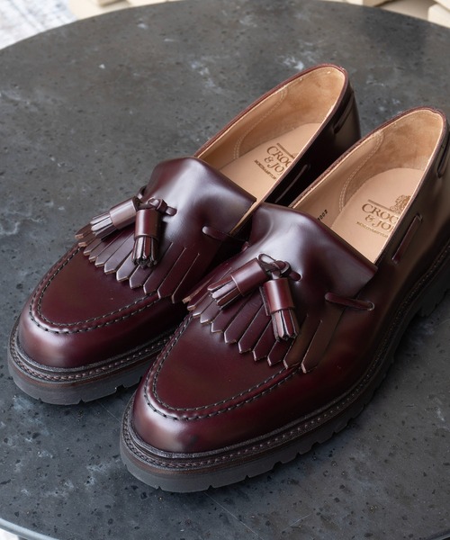 週末お値下げ CROCKETT & JONES タッセルローファー 5E ブランド,クロケット＆ジョーンズ（Crockett&Jones）,タッセル