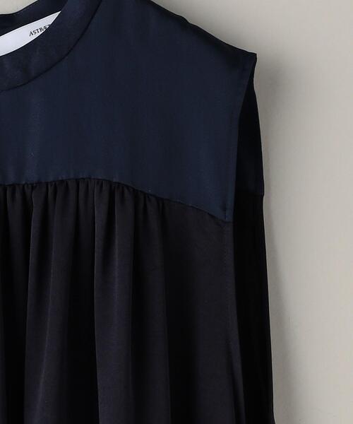 ASTRAET（アストラット）の「＜ASTRAET＞サテン コンビ ノースリーブ 