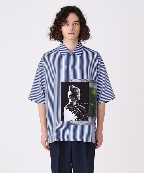 tk.TAKEO KIKUCHI(ティーケータケオキクチ)の「◆ネガポートレートシャツ(シャツ/ブラウス・メンズ・ライトグレー/ブラック/ブルー系2・01/02/03)」の11枚目の写真