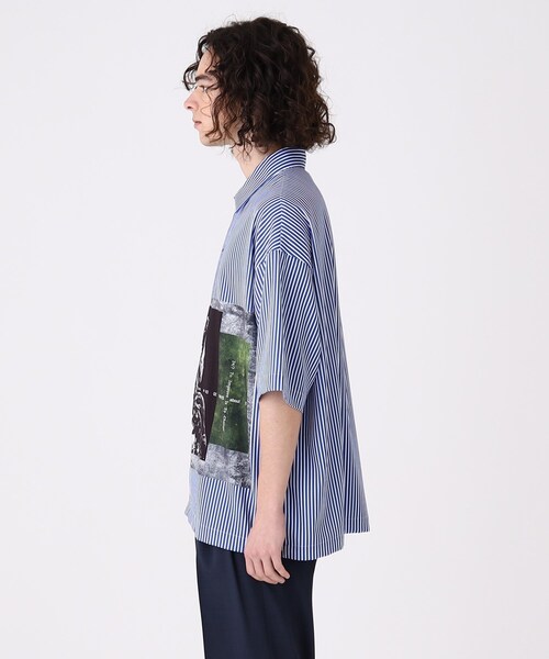 tk.TAKEO KIKUCHI(ティーケータケオキクチ)の「◆ネガポートレートシャツ(シャツ/ブラウス・メンズ・ライトグレー/ブラック/ブルー系2・01/02/03)」の12枚目の写真