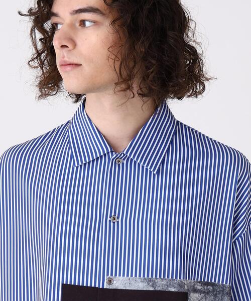 tk.TAKEO KIKUCHI(ティーケータケオキクチ)の「◆ネガポートレートシャツ(シャツ/ブラウス・メンズ・ライトグレー/ブラック/ブルー系2・01/02/03)」の14枚目の写真