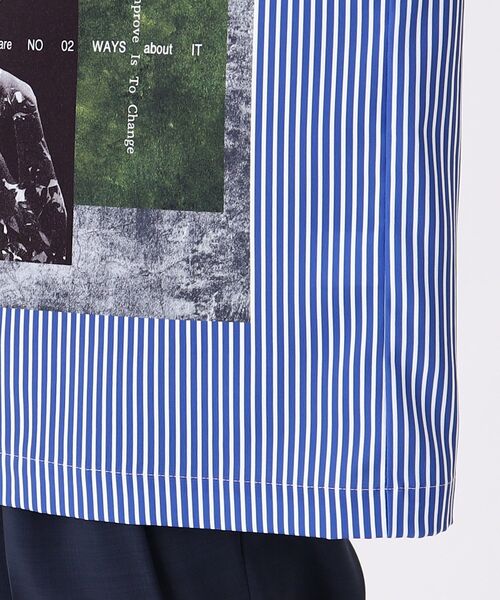 tk.TAKEO KIKUCHI(ティーケータケオキクチ)の「◆ネガポートレートシャツ(シャツ/ブラウス・メンズ・ライトグレー/ブラック/ブルー系2・01/02/03)」の16枚目の写真