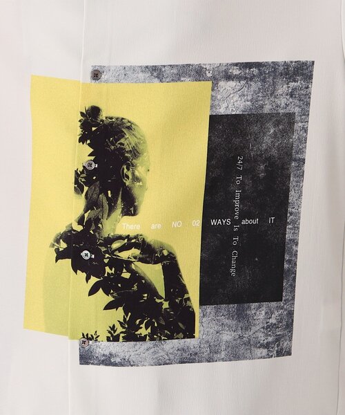 tk.TAKEO KIKUCHI(ティーケータケオキクチ)の「◆ネガポートレートシャツ(シャツ/ブラウス・メンズ・ライトグレー/ブラック/ブルー系2・01/02/03)」の17枚目の写真