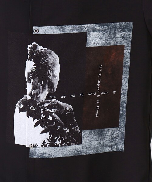 tk.TAKEO KIKUCHI(ティーケータケオキクチ)の「◆ネガポートレートシャツ(シャツ/ブラウス・メンズ・ライトグレー/ブラック/ブルー系2・01/02/03)」の20枚目の写真